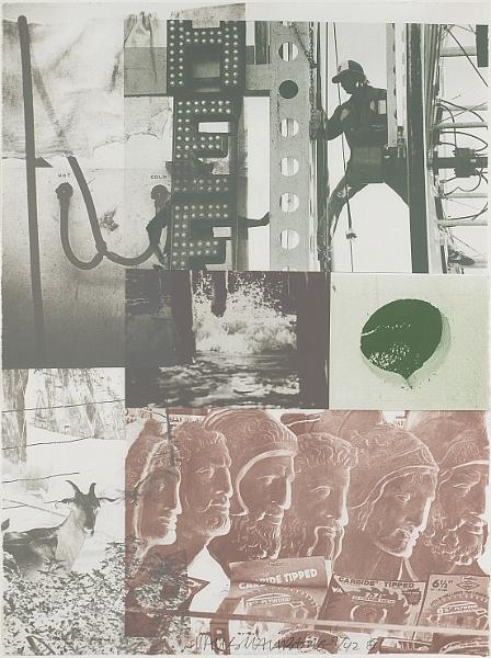 Robert Rauschenberg - American Pewter with Burroughs II-1981 Robert Rauschenberg - American Pewter with Burroughs II-1981