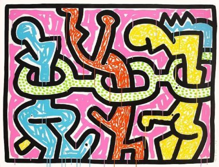 Keith Haring - Flowers II, from Flowers-1990 Keith Haring - Flowers II, from Flowers-1990