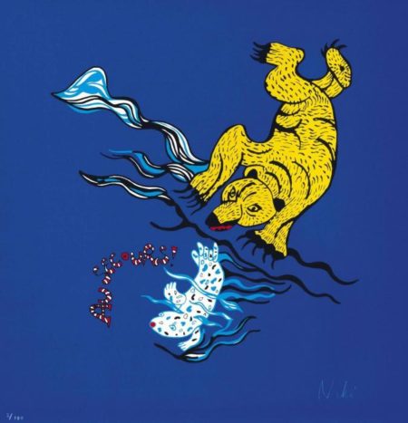 Ours et Phoque (sur fond bleu)- Ours et Phoque (sur fond bleu)-