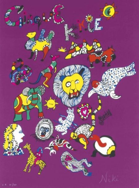 Le Cirque Knie (sur fond violet)-1980 Le Cirque Knie (sur fond violet)-1980