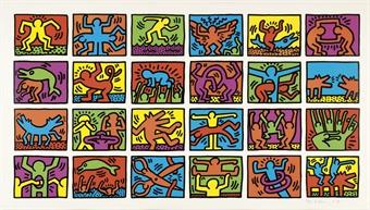 Keith Haring - Retrospect (L. p. 120-1)-1989 Keith Haring - Retrospect (L. p. 120-1)-1989
