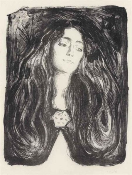 Brosjen, Eva Mudocci / The Brooch, Eva Mudocci / Madonna, die Brosche, Eva Mudocci (S. 212; W. 244)-1903 Brosjen, Eva Mudocci / The Brooch, Eva Mudocci / Madonna, die Brosche, Eva Mudocci (S. 212; W. 244)-1903