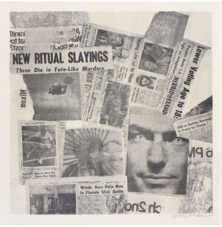 Robert Rauschenberg - One Plate (From Features From Currents)-1970 Robert Rauschenberg - One Plate (From Features From Currents)-1970