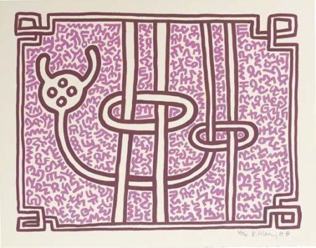 Keith Haring - Chocolate Buddah 1-5-1989 Keith Haring - Chocolate Buddah 1-5-1989
