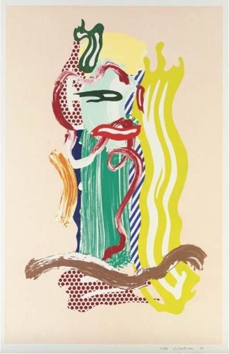 Portrait, From Brushstroke Figure Series-1989 Portrait, From Brushstroke Figure Series-1989