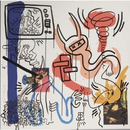 Keith Haring - One plate, from Apocalypse-1988 Keith Haring - One plate, from Apocalypse-1988