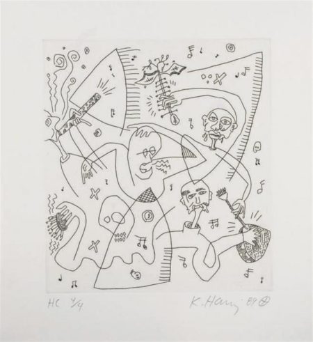 Keith Haring - William S. Burroughs-1989 Keith Haring - William S. Burroughs-1989