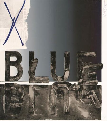 Fragment--According to What Bent 'Blue' (ULAE 92; G. 286)-1971 Fragment--According to What Bent 'Blue' (ULAE 92; G. 286)-1971