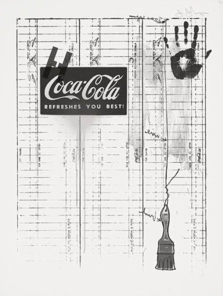 Untitled (Coca-Cola and Grid) (ULAE 99; G. 294)-1971 Untitled (Coca-Cola and Grid) (ULAE 99; G. 294)-1971