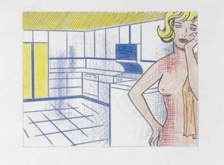 Nude in Kitchen (Study)-1995 Nude in Kitchen (Study)-1995