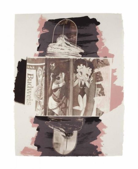 Robert Rauschenberg - Hollywood Sphinx (From Illegal Tender L.A.)-1991 Robert Rauschenberg - Hollywood Sphinx (From Illegal Tender L.A.)-1991