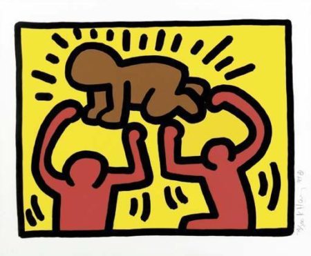Keith Haring - Untitled, from Pop Shop IV-1989 Keith Haring - Untitled, from Pop Shop IV-1989