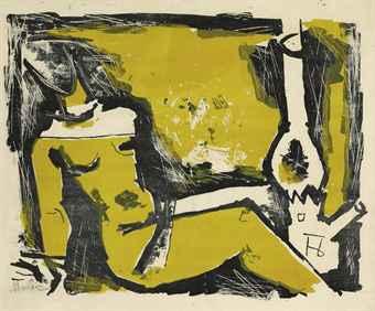 Untitled (Lady and Lamp)- Untitled (Lady and Lamp)-