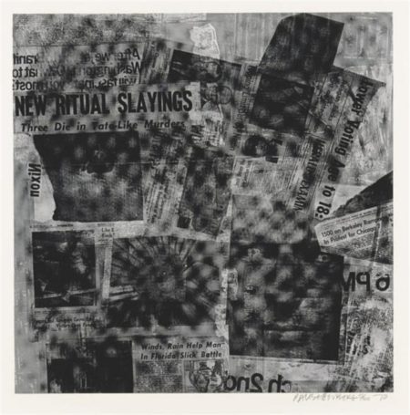 Robert Rauschenberg - Surface Series # 49 (From Currents) (F.120)-1970 Robert Rauschenberg - Surface Series # 49 (From Currents) (F.120)-1970