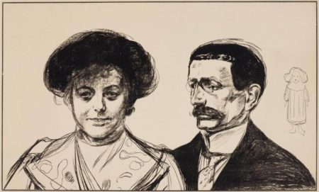 Anna und Walter Leistikow / Anna og Walter Leistikow / Dobbeltportraet / Double portrait of Mr and Mrs Leistikow (Sch. 170; W. 196)-1902 Anna und Walter Leistikow / Anna og Walter Leistikow / Dobbeltportraet / Double portrait of Mr and Mrs Leistikow (Sch. 170; W. 196)-1902