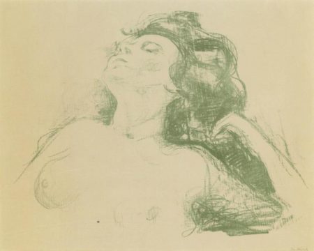 Liegender Halbakt II / Reclining Nude II / (Sch. 501; W. 658)-1920 Liegender Halbakt II / Reclining Nude II / (Sch. 501; W. 658)-1920