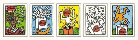 Keith Haring - Lucky Strike-1987 Keith Haring - Lucky Strike-1987