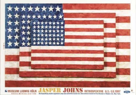 Three Posters (i) Untitled; (ii) Untitled, 1990; (iii) Three Flags-1997 Three Posters (i) Untitled; (ii) Untitled, 1990; (iii) Three Flags-1997