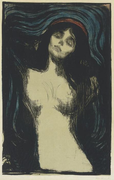 Madonna / Liebendes Weib / Loving woman / Woman making love (W. 39; Sch. 33)-1902 Madonna / Liebendes Weib / Loving woman / Woman making love (W. 39; Sch. 33)-1902
