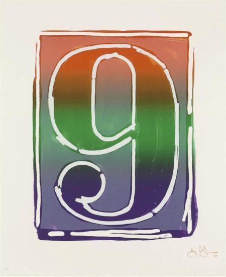 Figure 9, from Color Numeral Series (ULAE 68)-1969 Figure 9, from Color Numeral Series (ULAE 68)-1969