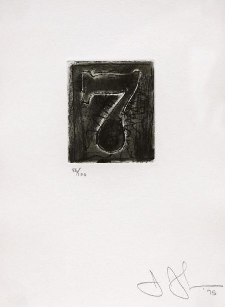 7 (ULAE 163), (A set of Ten Numerals: Figure 7)-1975 7 (ULAE 163), (A set of Ten Numerals: Figure 7)-1975