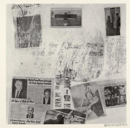 Robert Rauschenberg - Features from Currents # 72 (Foster 143)-1970 Robert Rauschenberg - Features from Currents # 72 (Foster 143)-1970