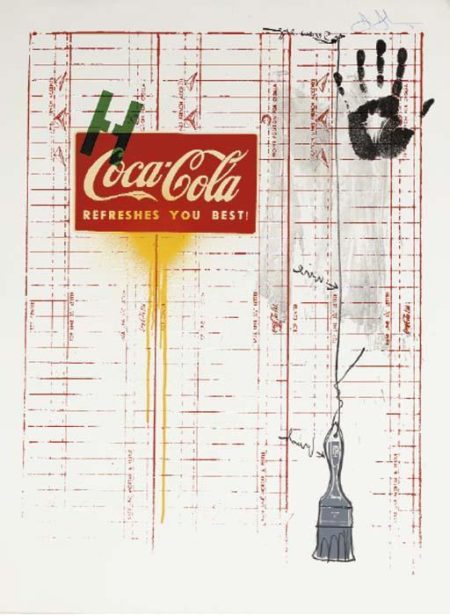 Untitled (Coca-Cola and Grid) (ULAE 99)-1971 Untitled (Coca-Cola and Grid) (ULAE 99)-1971