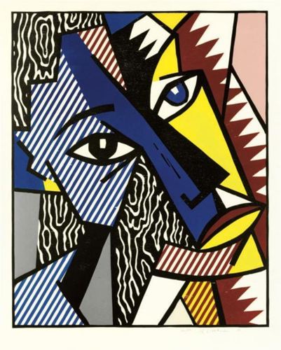 Head, from Expressionist Woodcut Series-1980 Head, from Expressionist Woodcut Series-1980