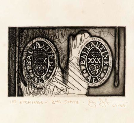 Ale Cans, from 1st Etchings, 2nd State (see ULAE 58)-1969 Ale Cans, from 1st Etchings, 2nd State (see ULAE 58)-1969