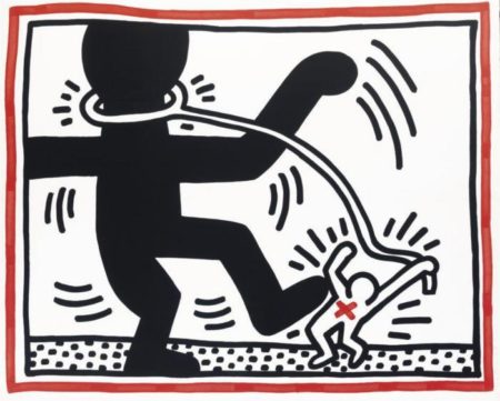 Keith Haring - Free South Africa: One Plate-1985 Keith Haring - Free South Africa: One Plate-1985