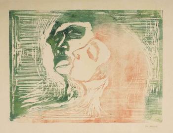 Hode ved hode / Head by head / Kopf bei Kopf / Mann und Weib sich kussend-1905 Hode ved hode / Head by head / Kopf bei Kopf / Mann und Weib sich kussend-1905