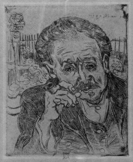 L'Homme a la pipe - Portrait of Dr.Gachet-1890 L'Homme a la pipe - Portrait of Dr.Gachet-1890