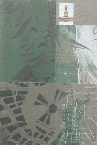 Robert Rauschenberg - Statue Of Liberty (From New York, New York)-1983 Robert Rauschenberg - Statue Of Liberty (From New York, New York)-1983