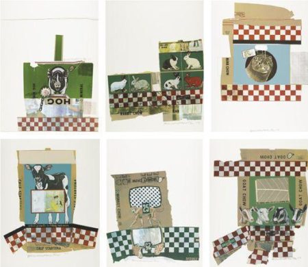 Robert Rauschenberg - Chow bag series-1977 Robert Rauschenberg - Chow bag series-1977