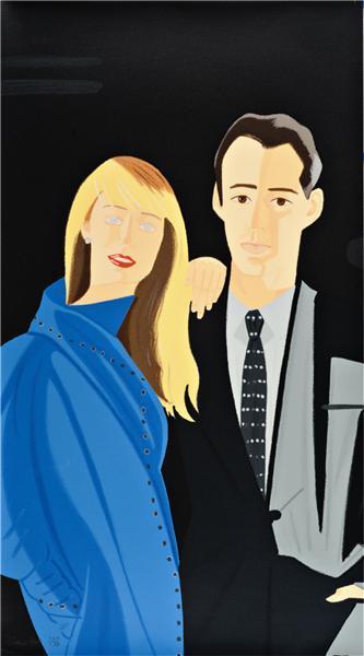 David Salle and Janet Leonard, from Pas de Deux portfolio-1992 David Salle and Janet Leonard, from Pas de Deux portfolio-1992