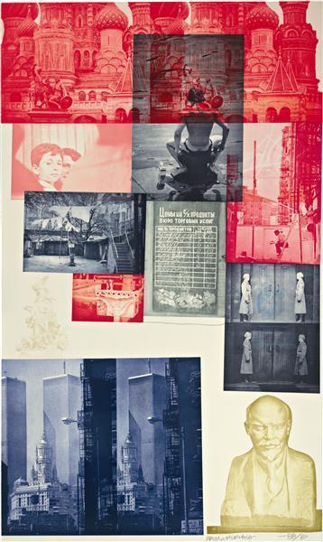 Robert Rauschenberg - Soviet American Array I-1989 Robert Rauschenberg - Soviet American Array I-1989