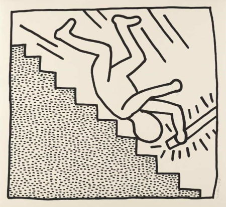 Keith Haring - Blueprint Drawing #16-1990 Keith Haring - Blueprint Drawing #16-1990