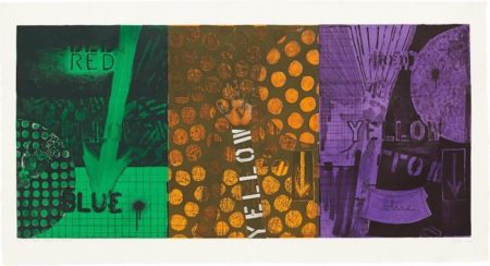 Untitled, (Secondaries over black) (Universal Limited Art Editions 255)-1991 Untitled, (Secondaries over black) (Universal Limited Art Editions 255)-1991