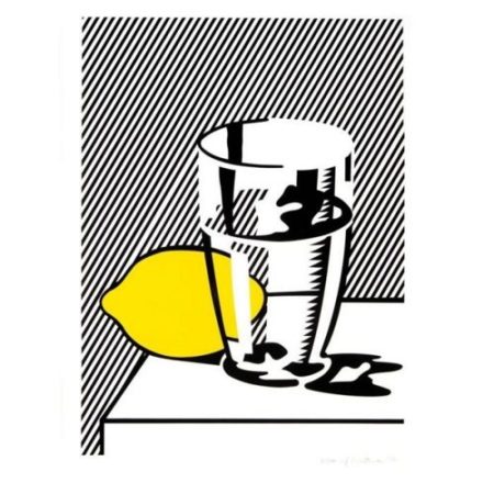 Still Life with Lemon and Glass-1974 Still Life with Lemon and Glass-1974