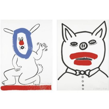 Keith Haring - The Story of Red + Blue-1989 Keith Haring - The Story of Red + Blue-1989