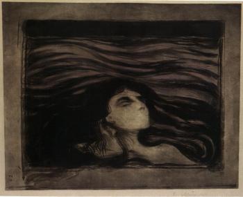Elskende Par i Bolger / Das Liebespaar / Meer der Liebe / On the Waves of Love / Pa kjaerlighetens bolger (Sch. 71; W. 81)-1896 Elskende Par i Bolger / Das Liebespaar / Meer der Liebe / On the Waves of Love / Pa kjaerlighetens bolger (Sch. 71; W. 81)-1896