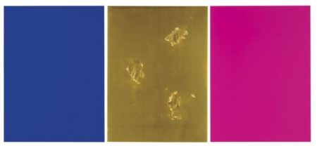Monochrome Und Feuer (Triptych)-1961 Monochrome Und Feuer (Triptych)-1961