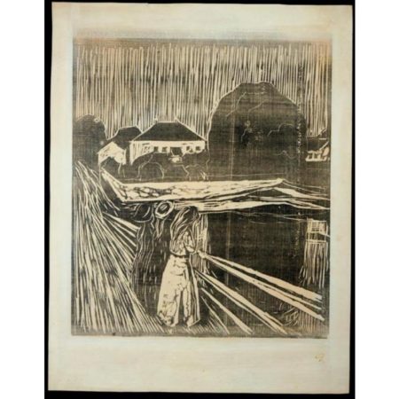 Girls on the Bridge / Madchen auf der Brucke (W. 628; S. 488)-1918 Girls on the Bridge / Madchen auf der Brucke (W. 628; S. 488)-1918