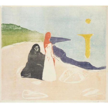Frauen am Meeresufer / Two Women on the Shore / Women on beach-1898 Frauen am Meeresufer / Two Women on the Shore / Women on beach-1898