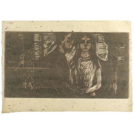 Young Couple in a Spruce Forest (Sch. 442; W. 540)-1915 Young Couple in a Spruce Forest (Sch. 442; W. 540)-1915