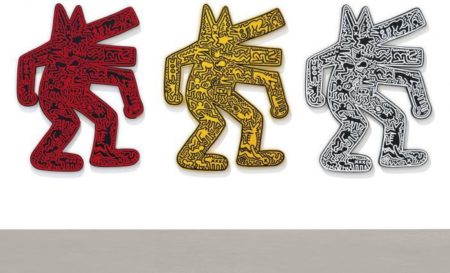 Keith Haring - Dog (Three Works)-1986 Keith Haring - Dog (Three Works)-1986