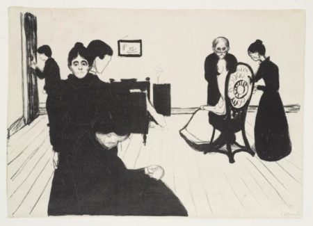 Death in the Sickroom / Der Tod im Krankenzimmer / Sterbezimmer (Schiefler 73; Woll 65)-1896 Death in the Sickroom / Der Tod im Krankenzimmer / Sterbezimmer (Schiefler 73; Woll 65)-1896