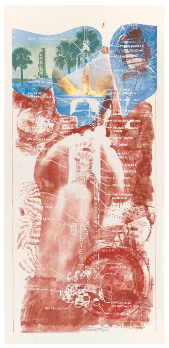 Robert Rauschenberg - Sky Garden (From Stoned Moon Series)-1969 Robert Rauschenberg - Sky Garden (From Stoned Moon Series)-1969