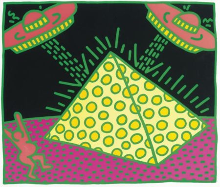Keith Haring - Untitled 1-5: One Plate-1983 Keith Haring - Untitled 1-5: One Plate-1983