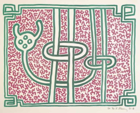 Keith Haring - Chocolate Buddha-1989 Keith Haring - Chocolate Buddha-1989